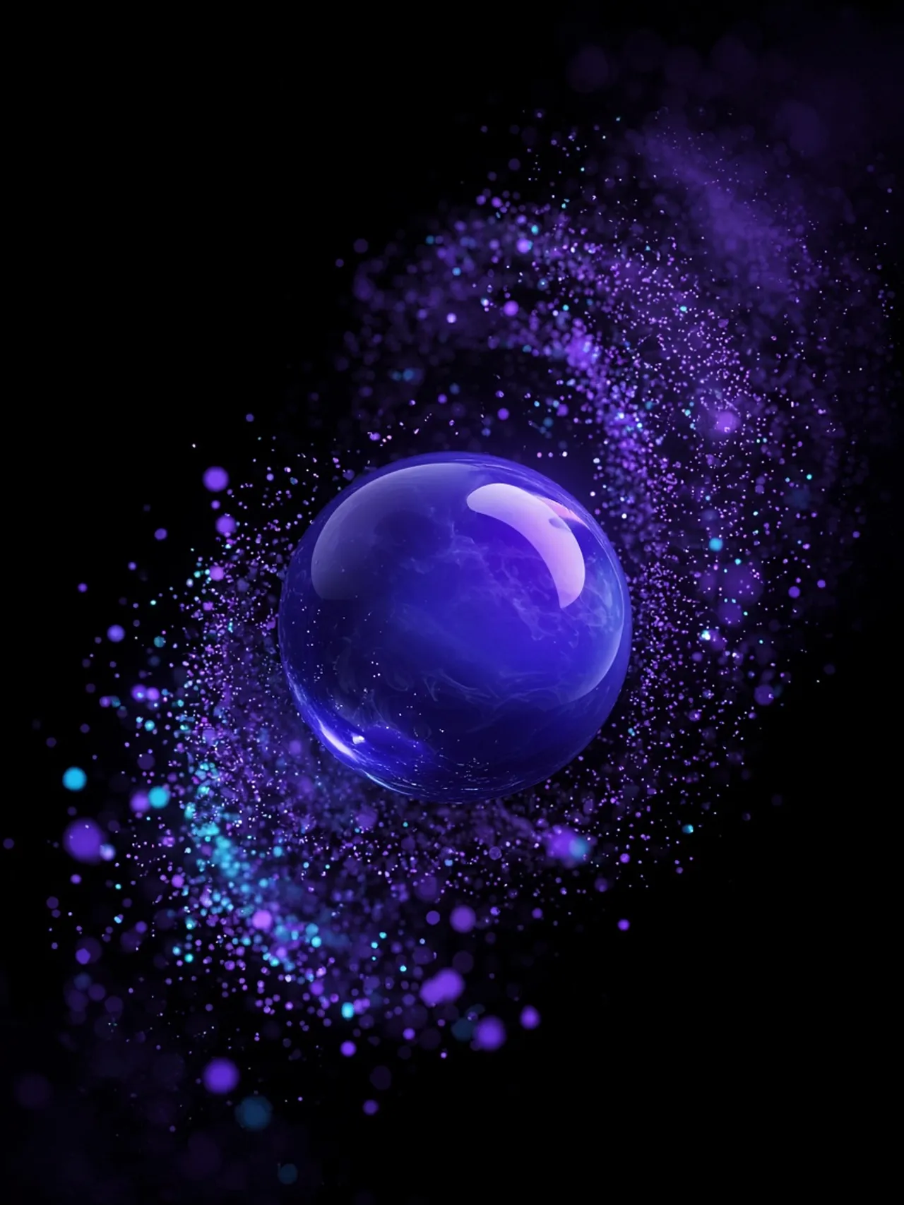 Logo resolving from particles